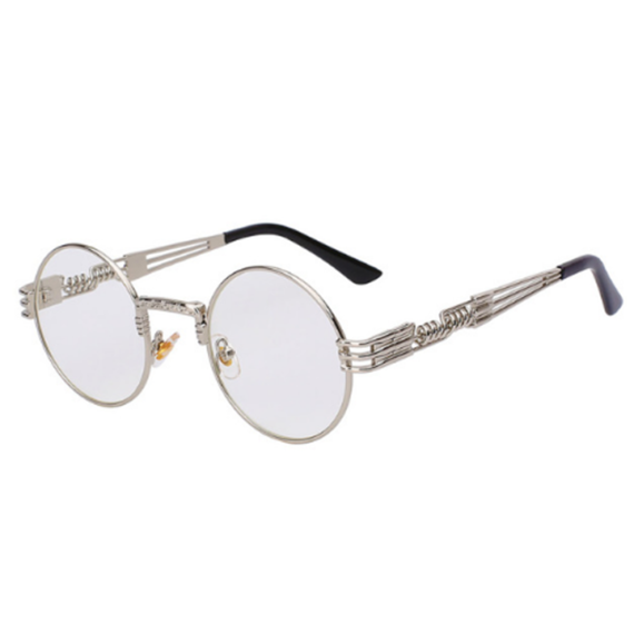 Retro Industrial Circular Sunglasses fashion men women eyewear sunglasses shades glasses celebrity famous (4)