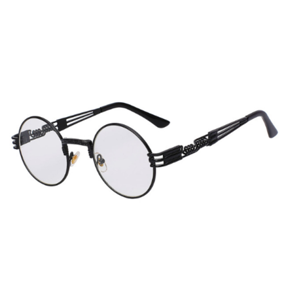Retro Industrial Circular Sunglasses fashion men women eyewear sunglasses shades glasses celebrity famous (5)