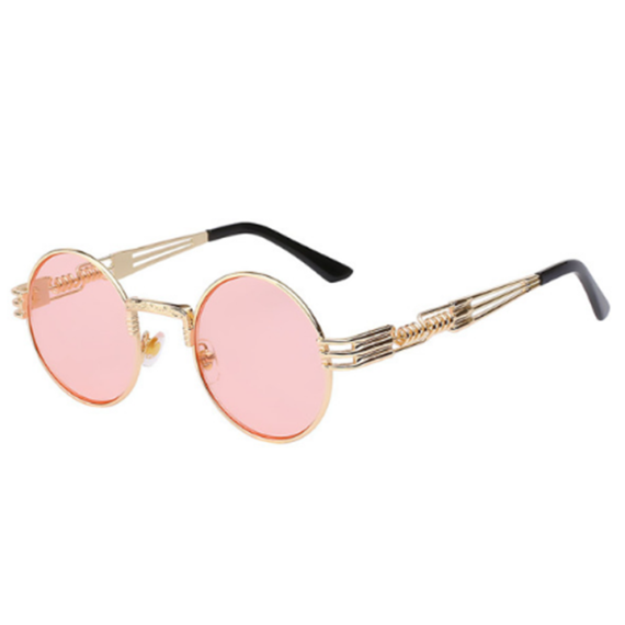 Retro Industrial Circular Sunglasses fashion men women eyewear sunglasses shades glasses celebrity famous (6)