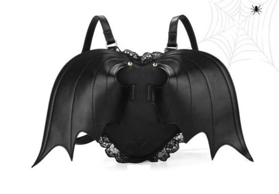 bat wings school bag