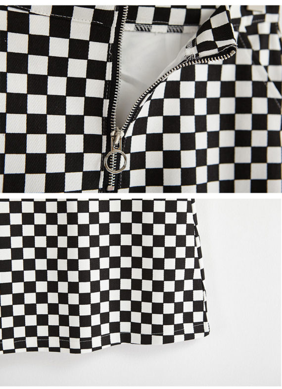 mason checker print skirt4