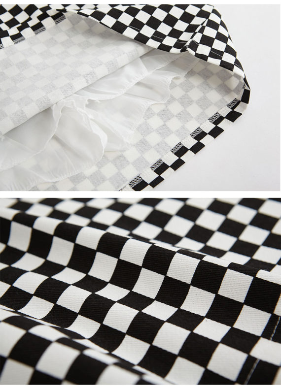 mason checker print skirt5