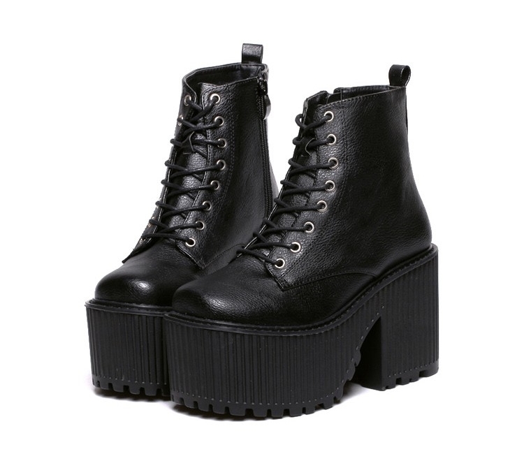 platform boots heels