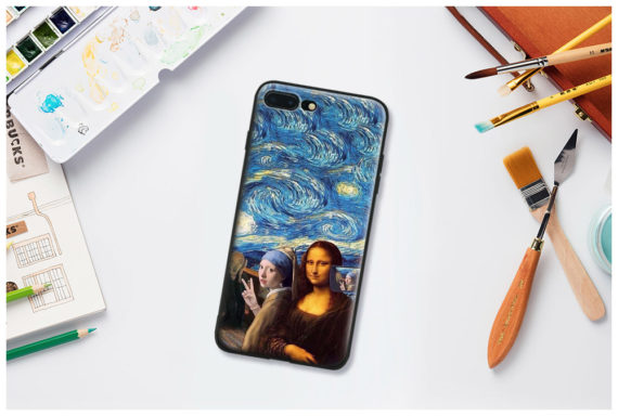 art collection gang selfie iphone case