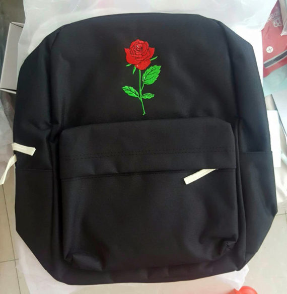 simple rose school bag