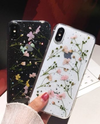 secret garden real dried flowers iphone case