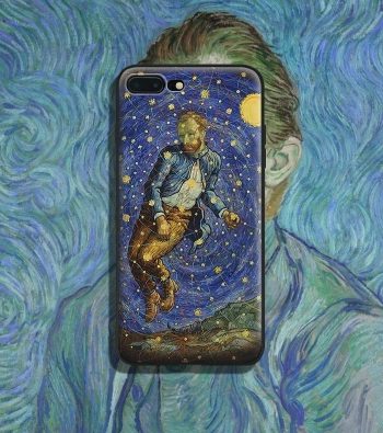 van gogh trapped In Star Web iphone case1