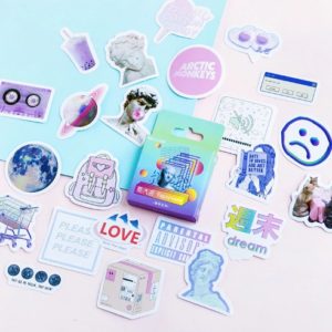 Aesthetic Vaporwave Tumblr Sticker Collection - Onyx Bunny