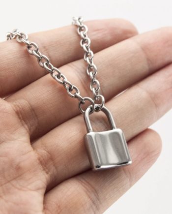 Unbreakable Padlock Stainless Steel Necklace1