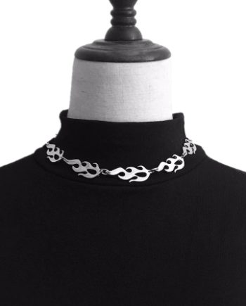 underground flames chain necklace