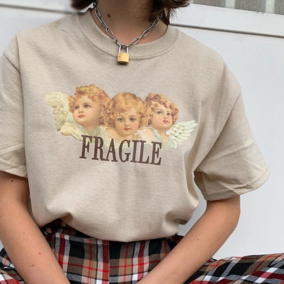 Fragile Angel Shirt - Onyx Bunny