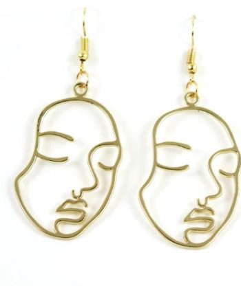 line art earrings
