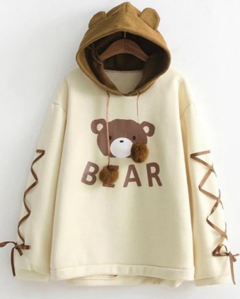 kawaii bear hoodie