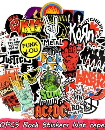the bands sticker collection