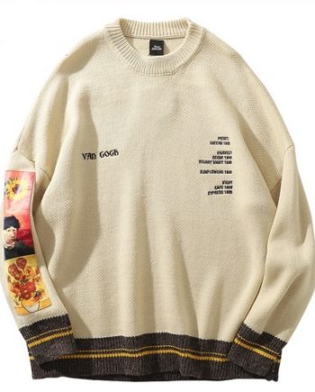 van gogh masterpiece sweater