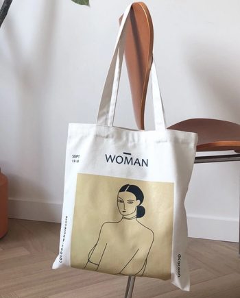 woman magazine tote bag