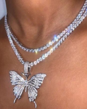 queen butterfly enchanted necklace