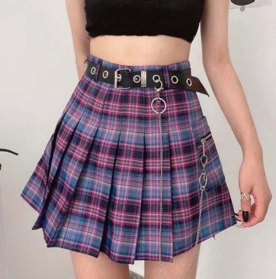 Harajuku Pocket and Chain Skirt