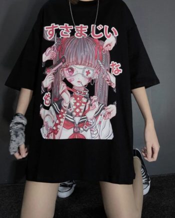 dark kawaii harajuku tshirt3