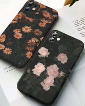 retro flowers iphone case