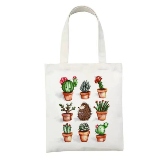 frogs and mushrooms canvas bag5