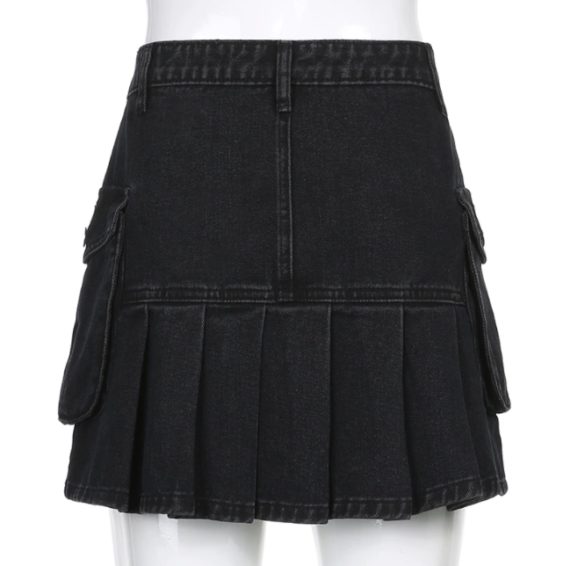 Obscure Black Denim Skirt3