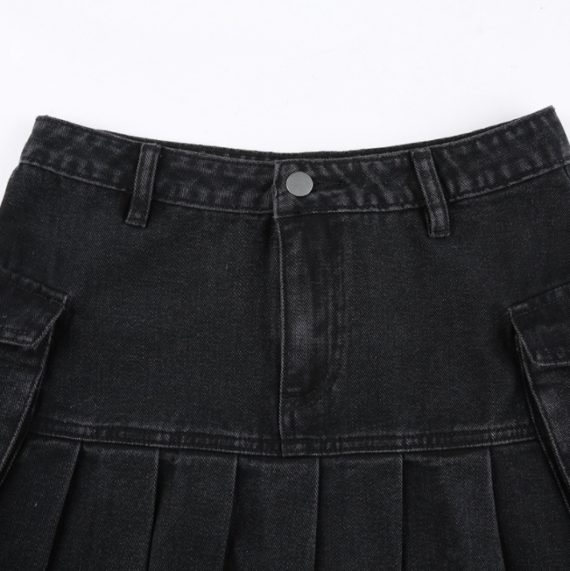 Obscure Black Denim Skirt4