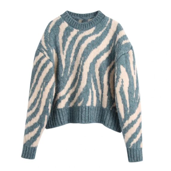 vintage animal print sweater1