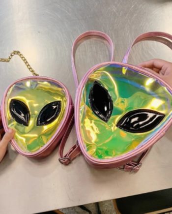 alien cosmos iridescent bag