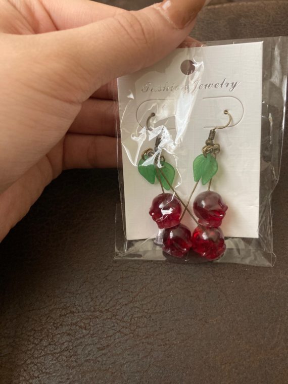 cherry skulls earrings2
