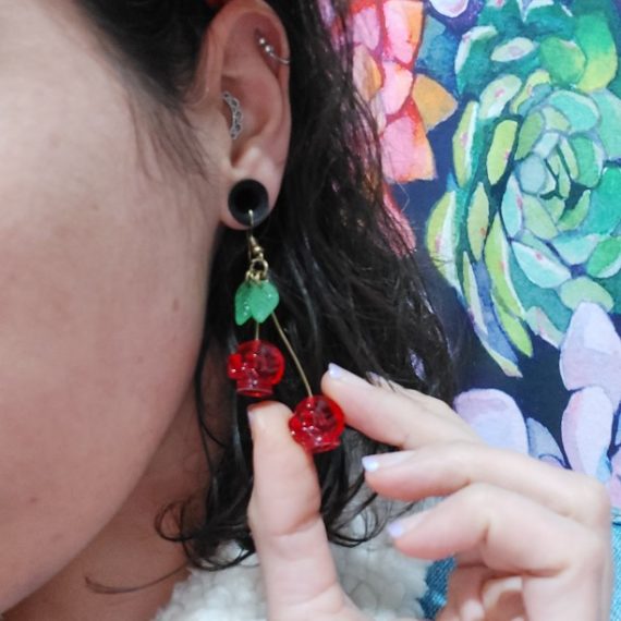 cherry skulls earrings4